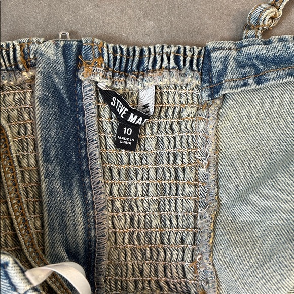 Steve Madden Eras Denim Top - Picture 9 of 10